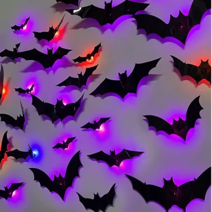 LED bat wall decor